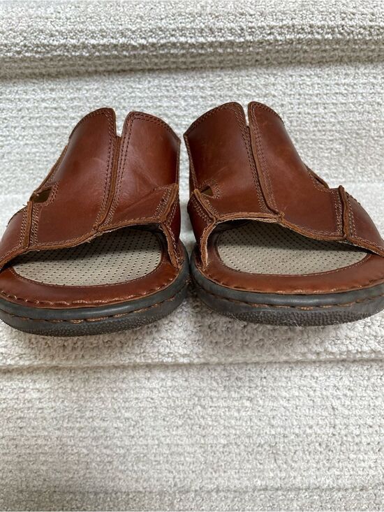 Børn Flores II Men\'s 12M Brown Leather Comfort Sole Slide Sandals Summer Casual main image 7